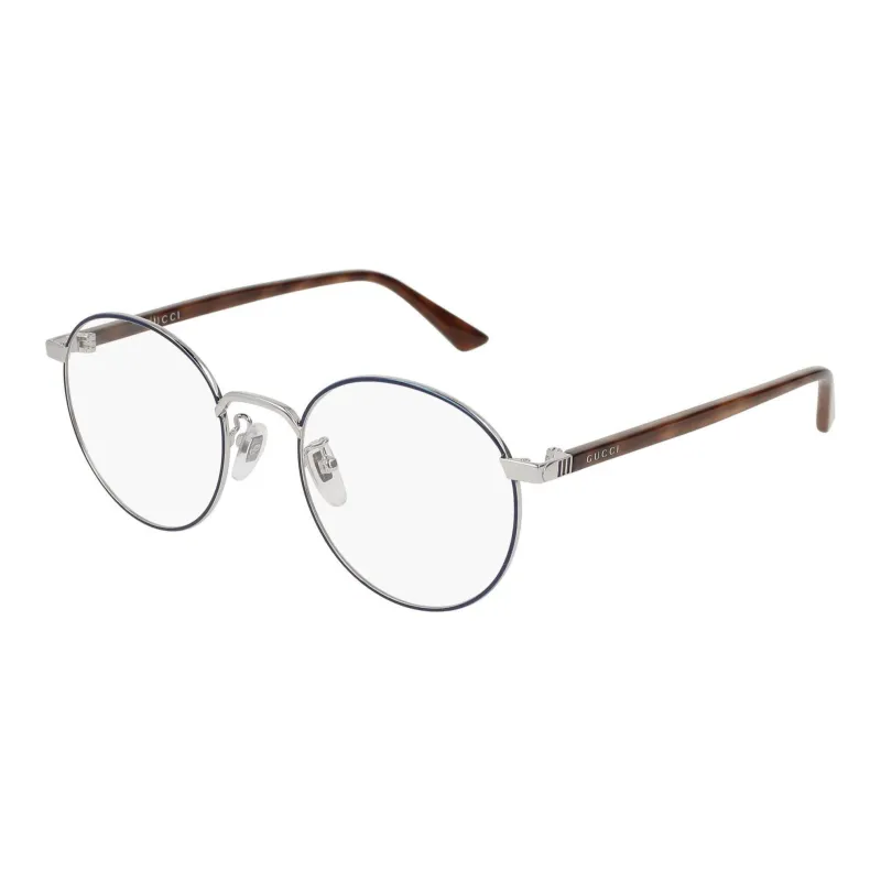 GUCCI Metal Oval Eyeglass Frames Unisex Tortoiseshell-0