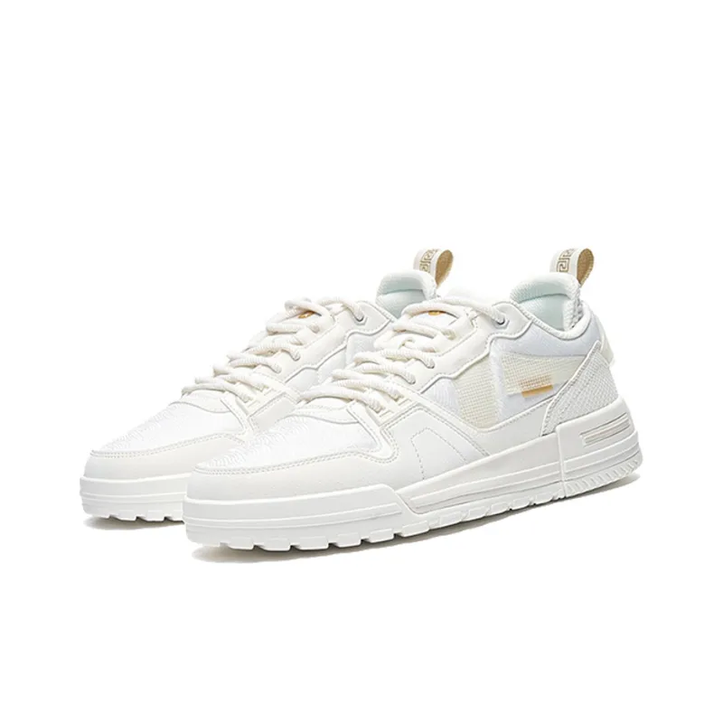 XTEP Sky Ride Collection Overlord Farewell Concubine Low Top Skateboard Shoes Men's White-1
