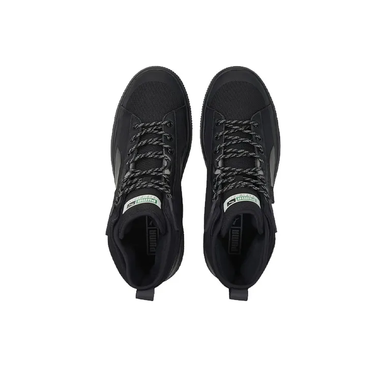 PUMA Unisex Suede Mid Wtr Mid Top Sneakers Black-2