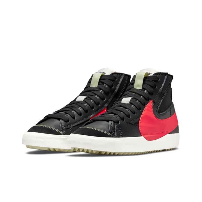 Nike Blazer Mid 77 Jumbo Black Bright Crimson-2