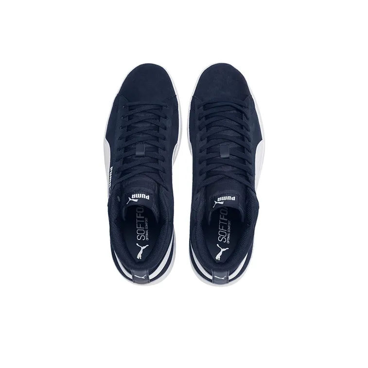 PUMA Smash V2 Mid Mid Tops Casual Skateboarding Shoes Unisex Blue White-2