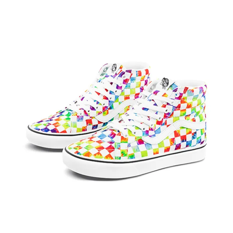 Vans ComfyCush Sk8 Hi Tie Dye Checkerboard-2