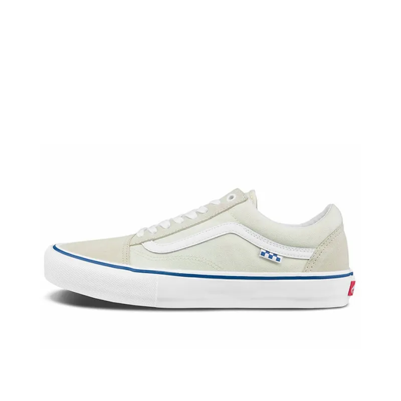 Vans Skate Old Skool Off White Royal Blue-0