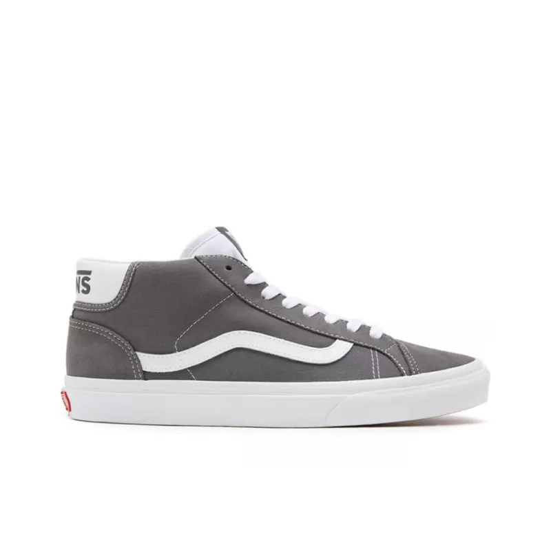 Vans Unisex Mid Skool 37 Sneakers Grey/White-1