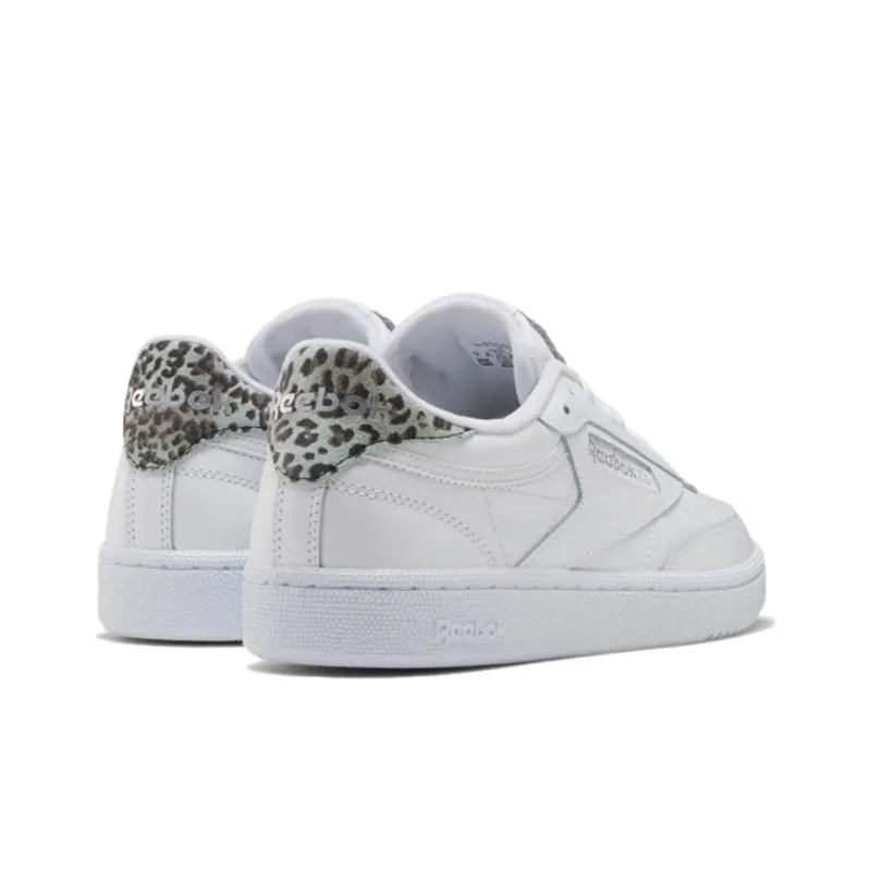 Reebok Women's Club C 85 'Cheetah Print White' Women's-5