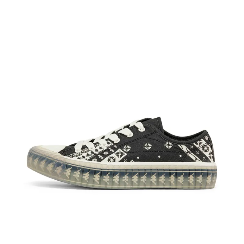 Kappa Low-Top Skateboard Shoes Unisex Black-0