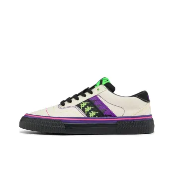 Kappa Wear Resistant Slip Resistant Low Top Skateboard Shoes Women's White Purple