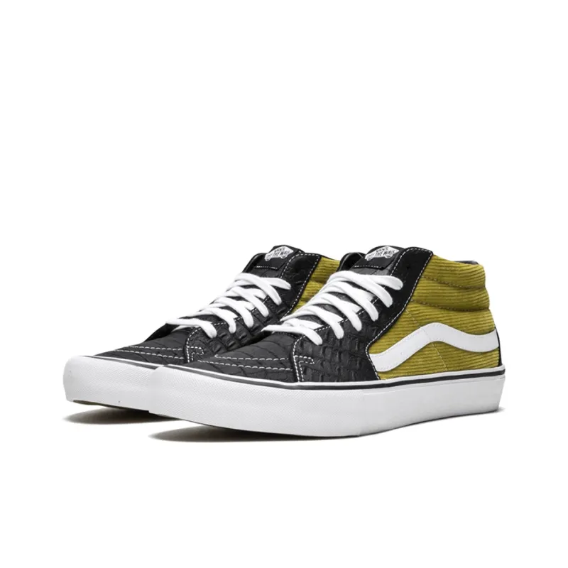 Vans Supreme X Sk8 Mid Pro 'Corduroy Croc'-2