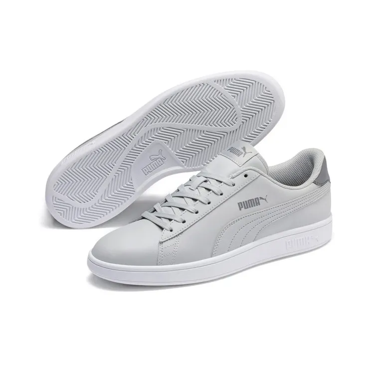 PUMA Smash V2 Warm Slip Resistant Low Top Skateboard Shoes Unisex Gray-2