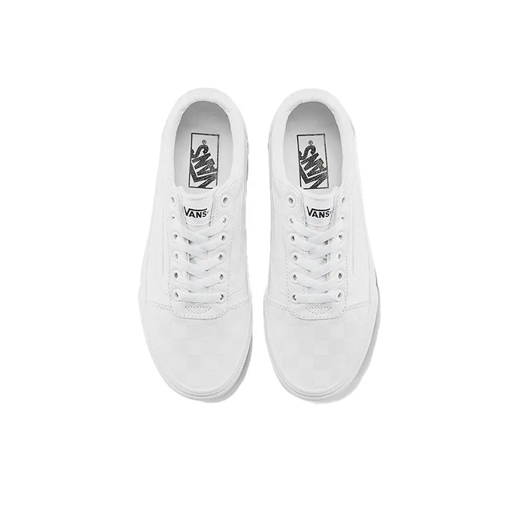 Vans Ward Chessboard White Women's-2