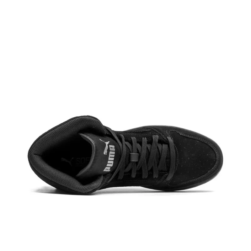 PUMA Rebound Layup Skateboard Shoes Men High-Top Black-2