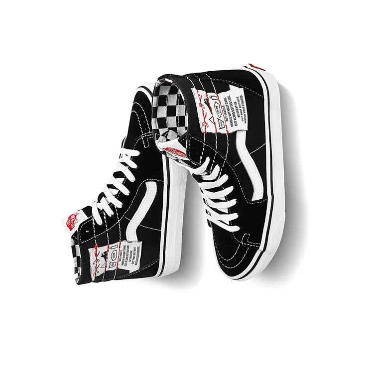 Vans Ua SK8 HI Tapered High Top Casual Canvas Skate Shoes Unisex Diy Black-3