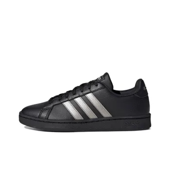 Adidas Neo GRAND COURT Wear-Resistant Low-Top Skateboard Shoes Women's Black Silver
