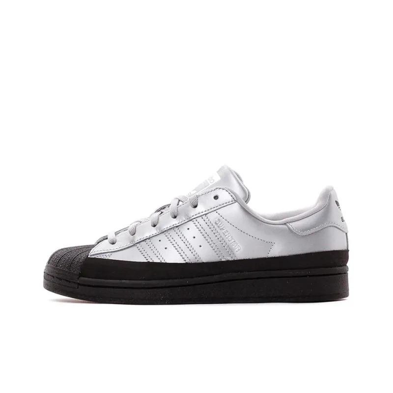 Adidas Superstar Silver Metallic Black Women's-0