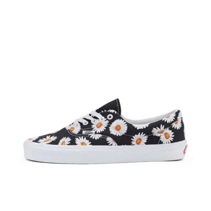 Vans Big Daisies Era Low Tops Casual Skateboarding Shoes Unisex Black-0