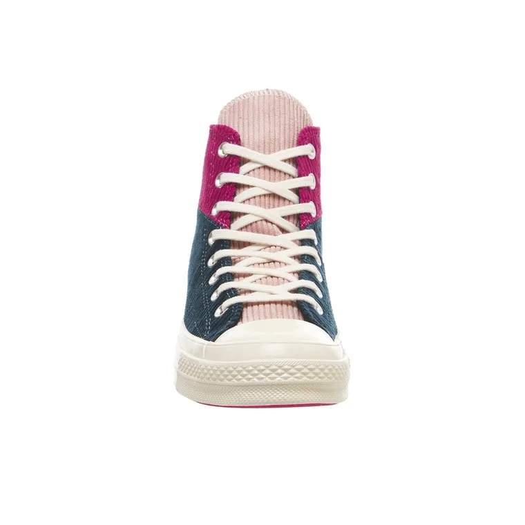 Converse Chuck Taylor All Star 70 Hi Corduroy Patchwork Gold Navy-3