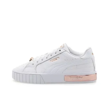 PUMA Cali Star Metallic Slip-Resistant Cushioning Wear-Resistant Low-Top Skateboard Shoes Women's White Pink