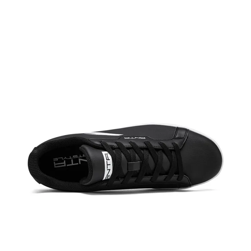 Anta Anti Slip Wear Resistant Low Top Skateboard Shoes Men's Black-4