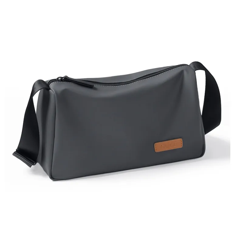 GOLF Fabric With Synthetic Leather Crossbody Bag Shoulder Bag Medium Size Men's Black/Gray-8