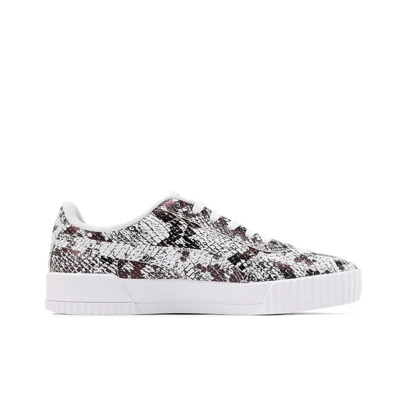 PUMA Carina Reptile Casual Shoes For Black/White Women's-1
