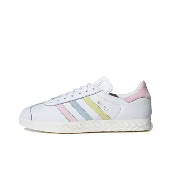 Adidas Originals Gazelle Shoes 'White Yellow Blue Pink'