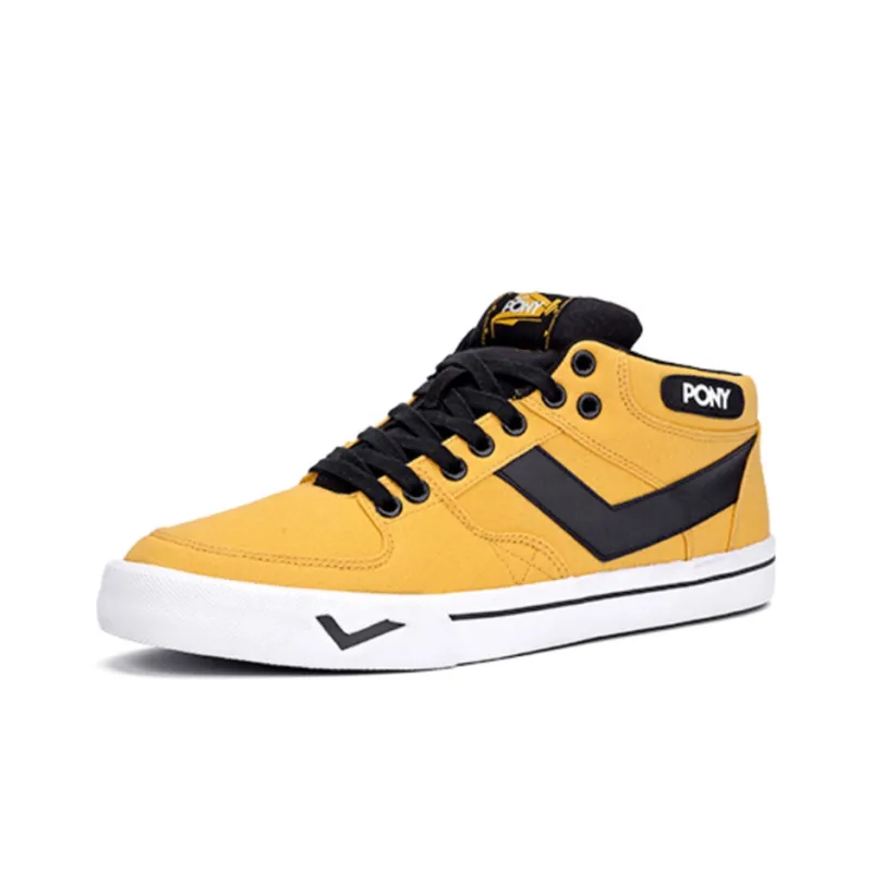 PONY Atop Low Top Skateboard Shoes Men's Egyptian Yellow-1