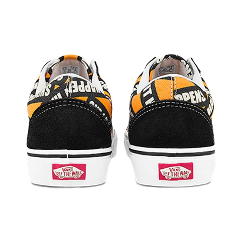 Vans Old Skool Alphabet Black Yellow Unisex 'Black Yellow'-3