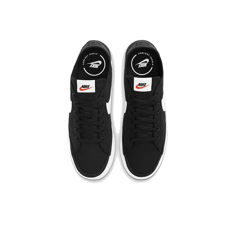Nike Court Legacy Canvas Black White-3
