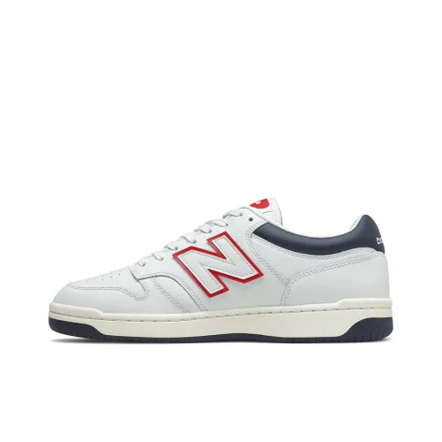 New Balance BB480 White Navy Red