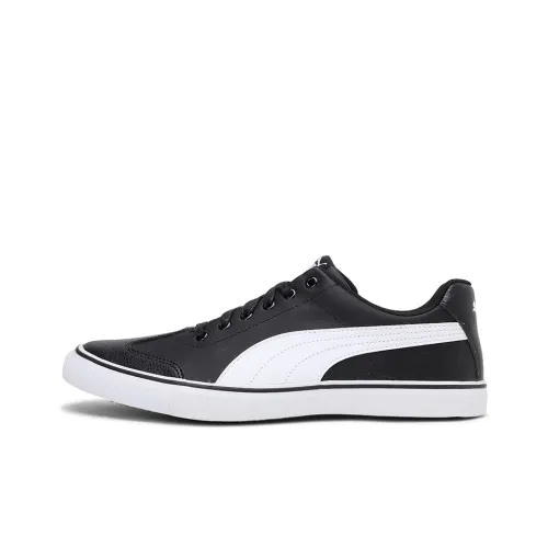 PUMA QUARTER Skateboard Shoes Unisex Low-Top Black/White