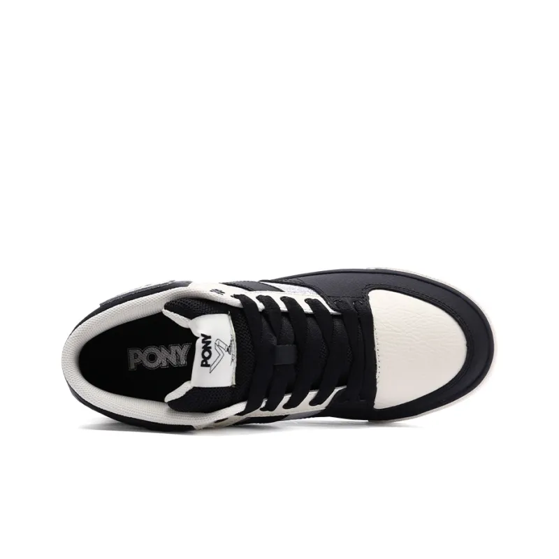 PONY Atop Low Top Skateboard Shoes Women's Black White-3