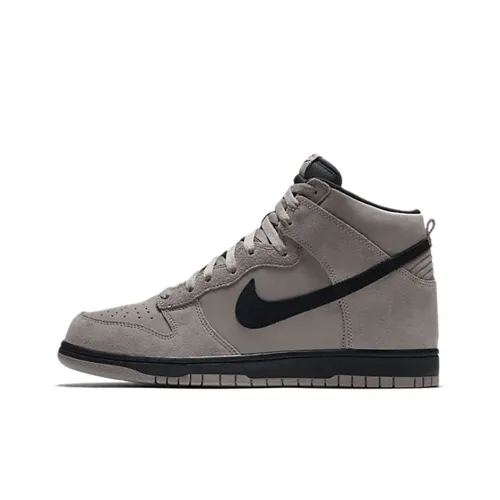 Nike Dunk Skateboard Shoes Men High-Top Gray/Black