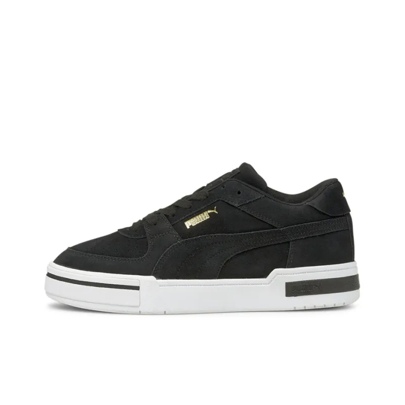 PUMA Ca Pro Suede Non-slip Lightweight Low-Top Skateboard Shoes Men's Black White-0