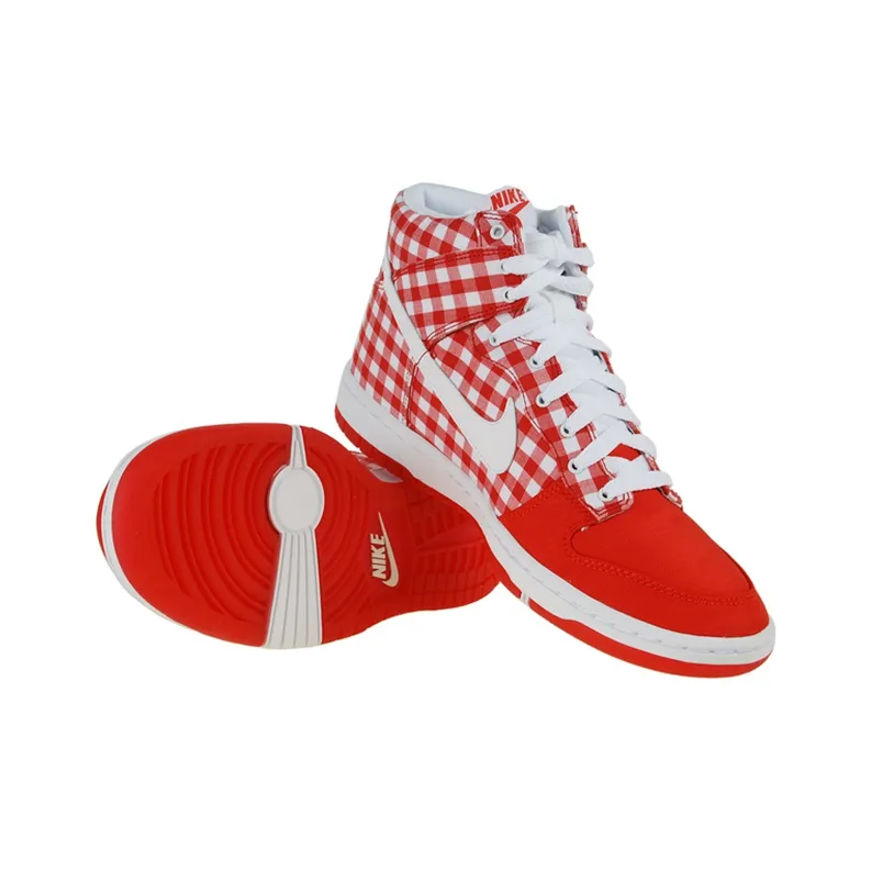 Nike Dunk High Skinny 'Red Plaid' Women's-3