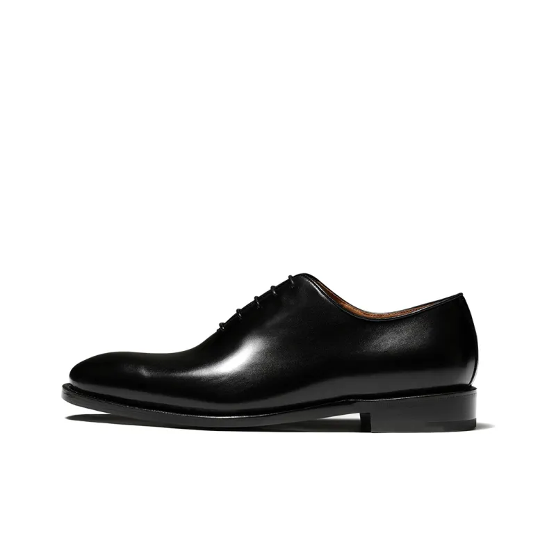 TRUFFAUT Whole Piece Leather Oxford Shoes Dress Shoes Men's-0