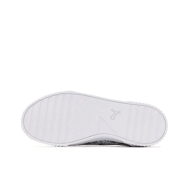 PUMA Carina Reptile Casual Shoes For Black/White Women's-4