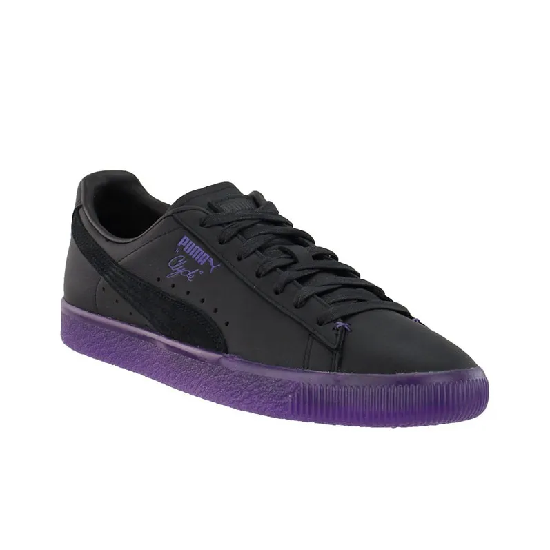PUMA Clyde Slip-Resistant Cushioning Lightweight Coverage Low-Top Skateboard Shoes-2