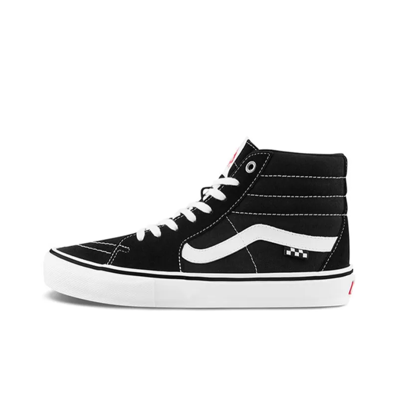 Vans Sk8 Hi Black White Checkerboard-0