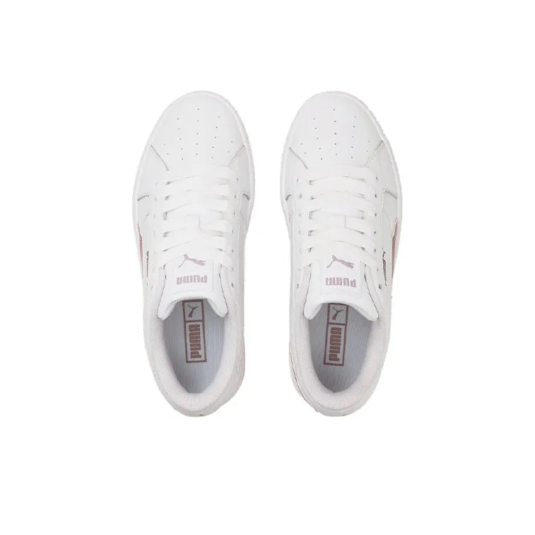 PUMA Cali Star Anti-Slip Wear-Resistant Low-Top Skateboard Shoes Women's White Purple Pink-2