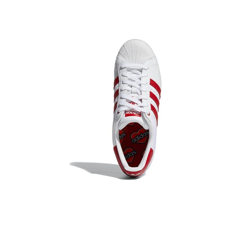 Adidas Originals Superstar Velcro White Red POIZON