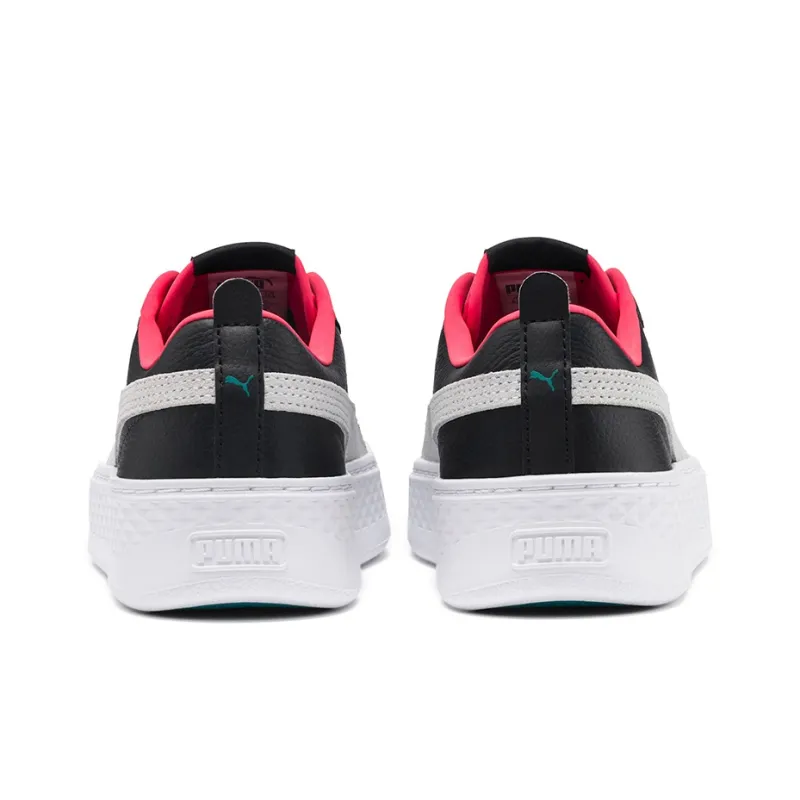 PUMA Smash Platform SoftFoam 'Black And White' Women's-4