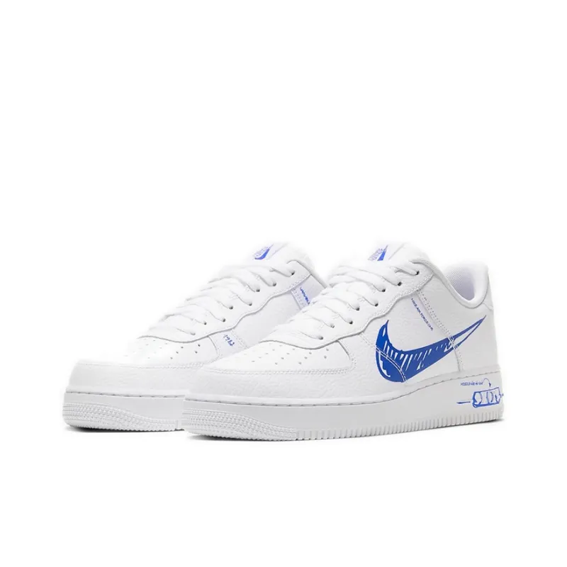 Nike Air Force 1 Low Sketch White Royal-2