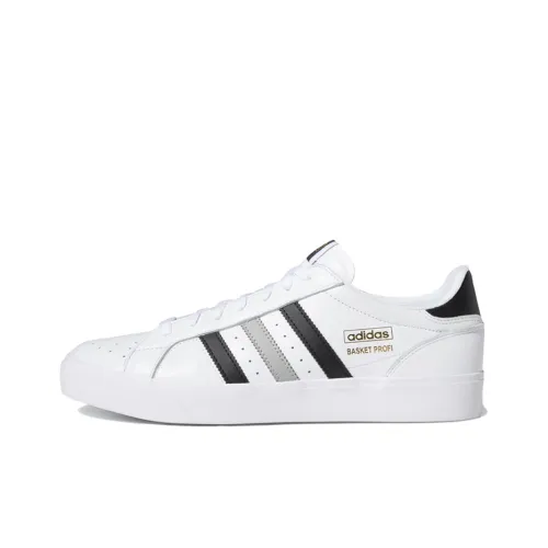 Adidas Originals Basket Profi Skateboard Shoes Unisex Low-Top White/Black/Grey