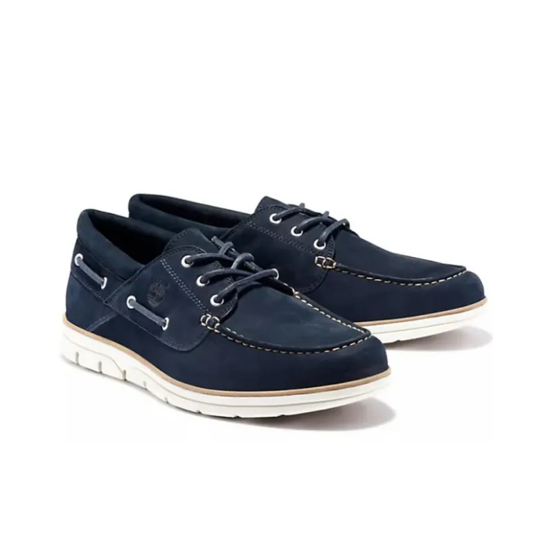 Timberland Bradstreet 3 Eye Boat Shoes 'Navy'-1