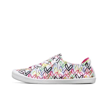 Skechers Bob's Beach Bingo Collaboration Lightweight Low-Top Skateboard Shoes Women's White
