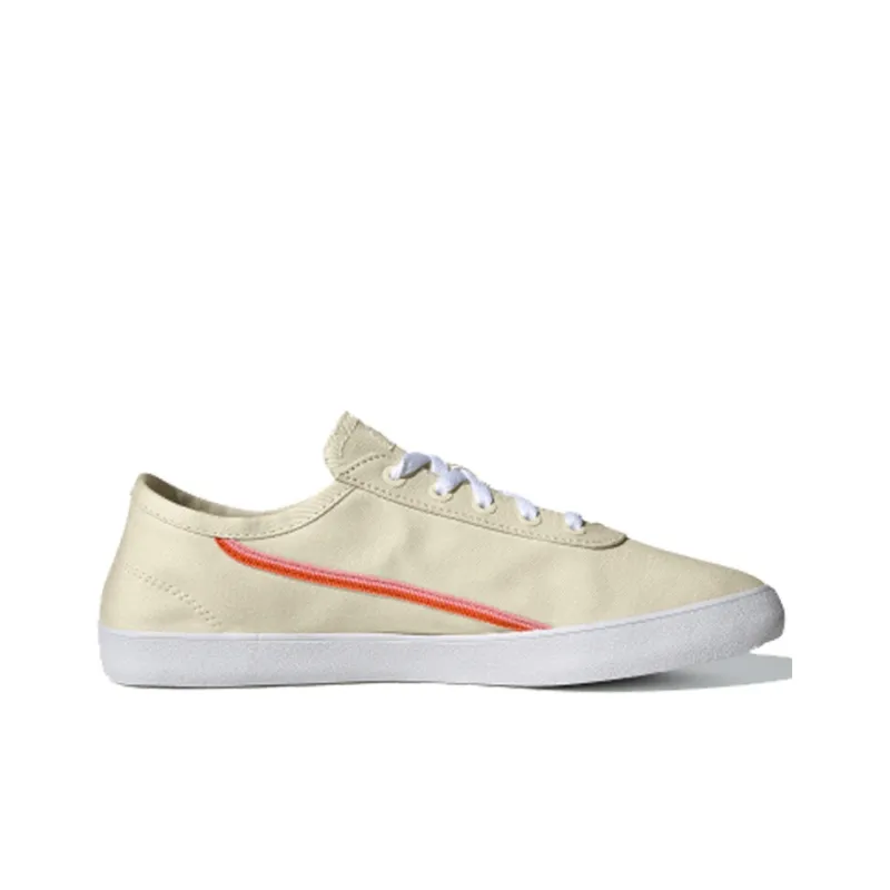 Adidas Neo Courtflash X Slip Resistant Low Top Skateboard Shoes Women's Orange Yellow-1