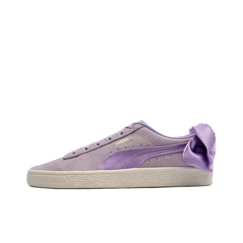 PUMA Suede Skateboard Shoes Women's Low-Top Purple