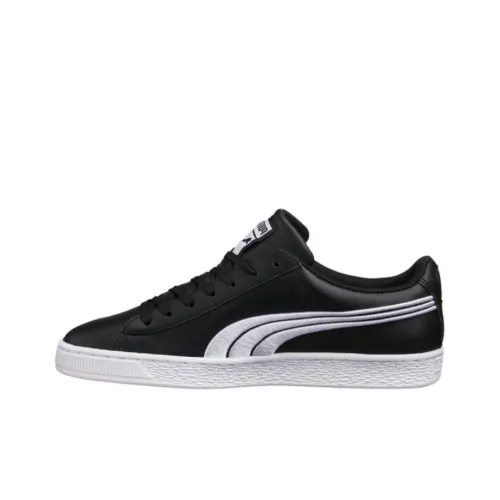 PUMA Basket Series Skateboard Shoes Men Low-Top Black