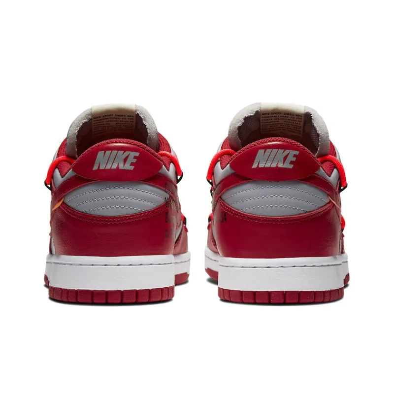 Nike Dunk Low Off White University Red-3