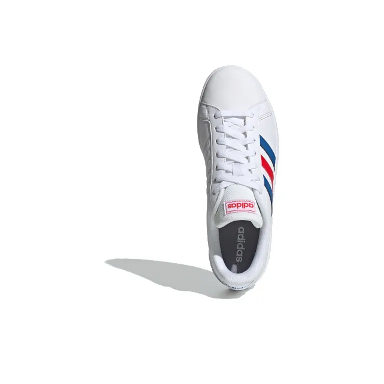 Adidas Grand Court Base 'White Blue Active Red'-4